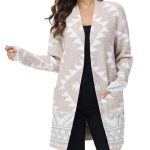 NWT. Frye Ladies' Patterned Cardigan Sweater. Size  XXL.